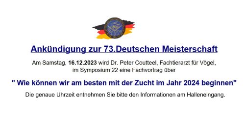 Ankündigung Vortrag